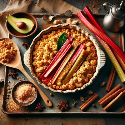 Image of Spicy Rhubarb Crisp