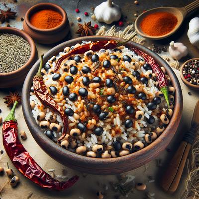 Image of Spicy Rice and Black Eyed Peas