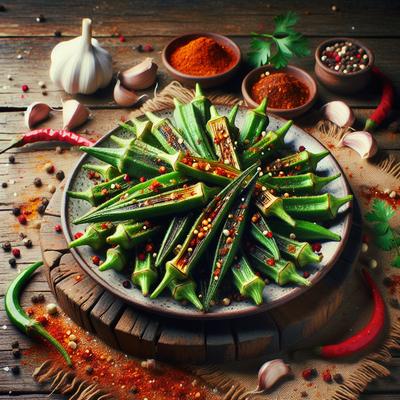 Image of Spicy Roasted Okra