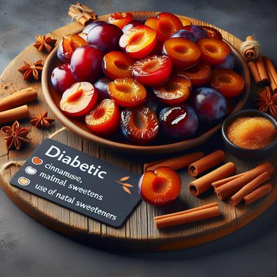 Image of Spicy Roasted Plums Diabetic