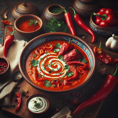 Image of Spicy Roasted Red Pepper Soup