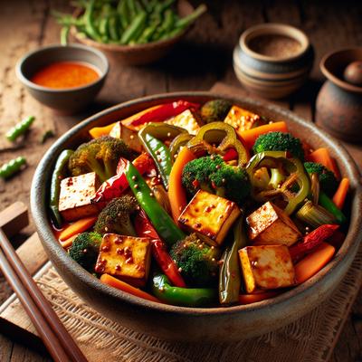 Image of Spicy Roasted Vegetables with Tofu