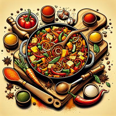 Image of Spicy Root Lentil Casserole
