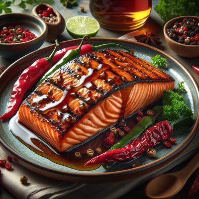 Image of Spicy Salmon with Warm Maple Glaze