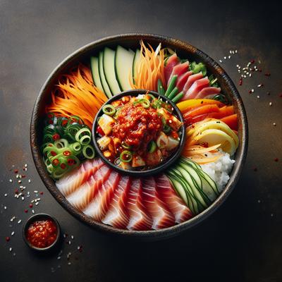 Image of Spicy Sashimi Bowl Hwe Deop Bap