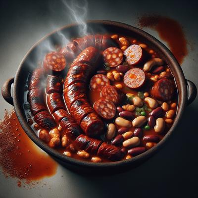 Image of Spicy Sausage and Bean Hotpot