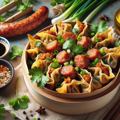 Image of Spicy Sausage Won Ton Appetizer