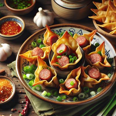Image of Spicy Sausage Won Ton Cups