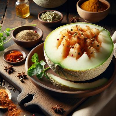 Image of Spicy Savory Sweet Honeydew Melon