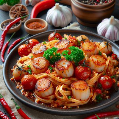 Image of Spicy Scallop Pasta