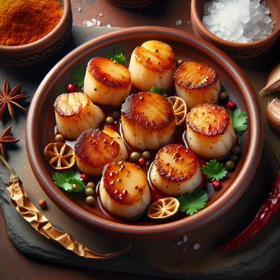 Image of Spicy Seared Scallops Tapas