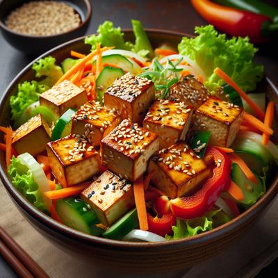 Image of Spicy Sesame Tofu Salad Vegetarian Times