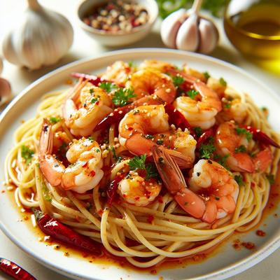 Image of Spicy Shrimp and Linguine
