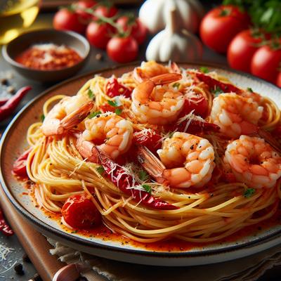 Image of Spicy Shrimp Angel Hair Pasta