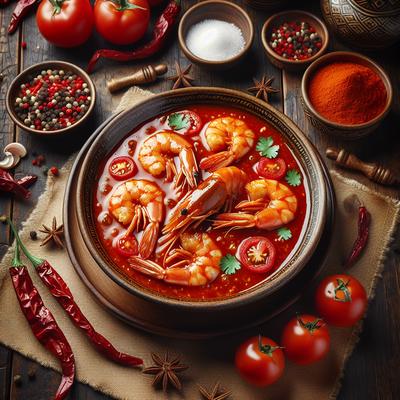 Image of Spicy Shrimp in Fresh Tomato Sauce