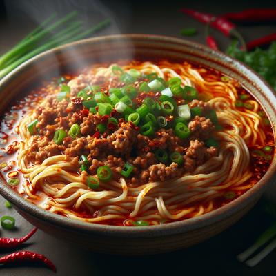 Image of Spicy Sichuan Noodles with Ground Pork