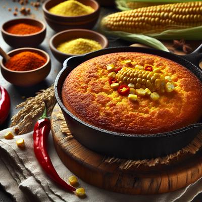 Image of Spicy Skillet Cornbread
