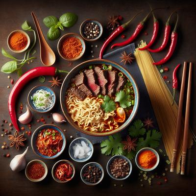 Image of Spicy Soup with Noodle and Beef