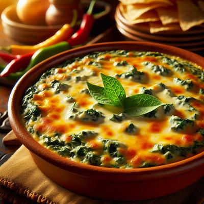 Image of Spicy South of the Border Spinach Cheese Dip