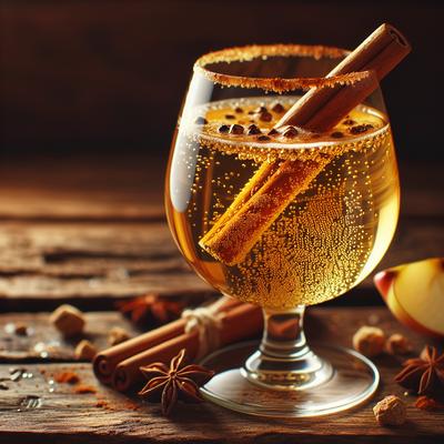 Image of Spicy Sparkling Cider Cocktail