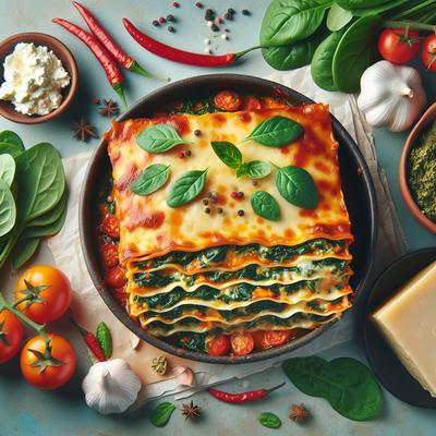 Image of Spicy Spinach Lasagna