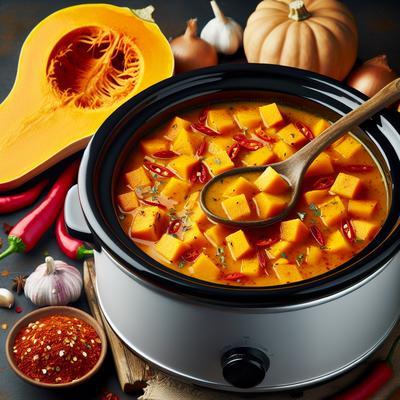 Image of Spicy Squash Soup Crock Pot