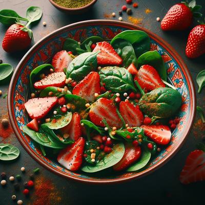 Image of Spicy Strawberry Spinach Salad