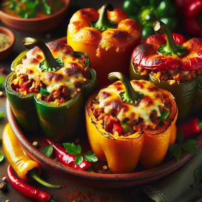 Image of Spicy Stuffed Bell Peppers