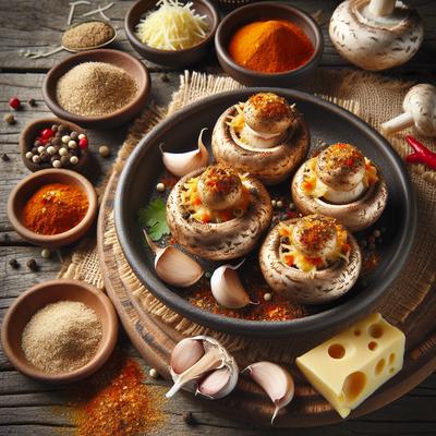 Image of Spicy Stuffed Mushrooms