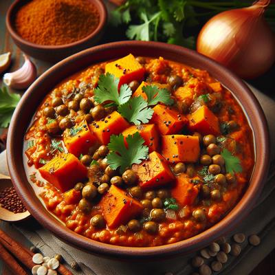 Image of Spicy Sweet Potato and Lentil Curry