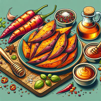 Image of Spicy Sweet Roasted Sweet Potatoes