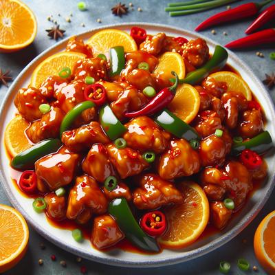 Image of Spicy Szechuan Orange Chicken Ww