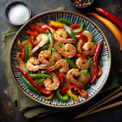 Image of Spicy Szechuan Shrimp Stir Fry Low Fat