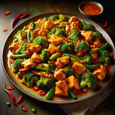 Image of Spicy Tangy Chicken and Broccoli Stir Fry