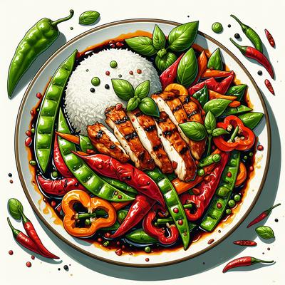 Image of Spicy Thai Chicken and Vegetables