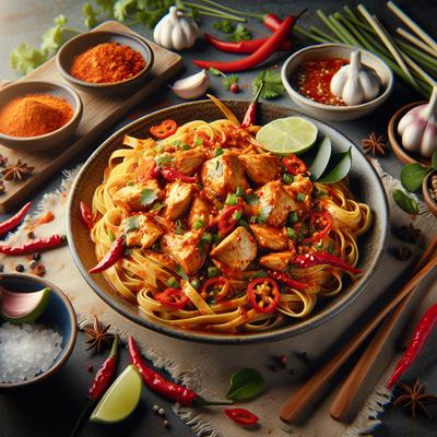 Image of Spicy Thai Chicken Linguine