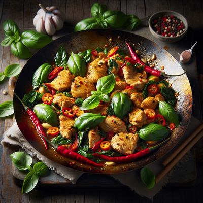 Image of Spicy Thai Chicken with Basil
