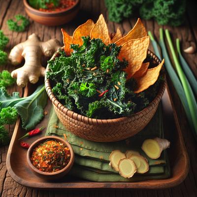 Image of Spicy Thai Ginger Kale Chips