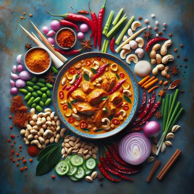 Image of Spicy Thai Peanut Chicken Curry