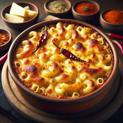 Image of Spicy Three Cheese Baked Macaroni