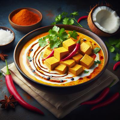 Image of Spicy Tofu and Coconut Curry Soup