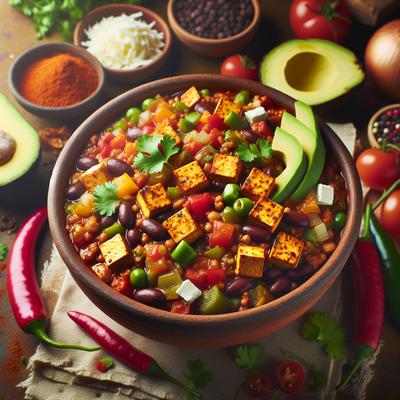 Image of Spicy Tofu Vegetarian Chili