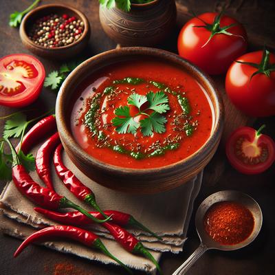 Image of Spicy Tomato Coriander Soup