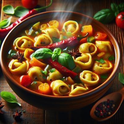 Image of Spicy Tortellini Soup