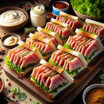 Image of Spicy Tuna Gourmet Ribbon Sandwiches