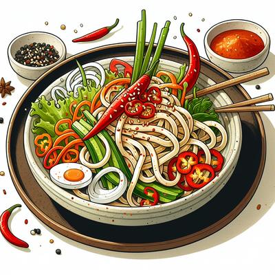 Image of Spicy Udon Salad