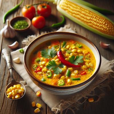Image of Spicy Vegan Corn Chowder