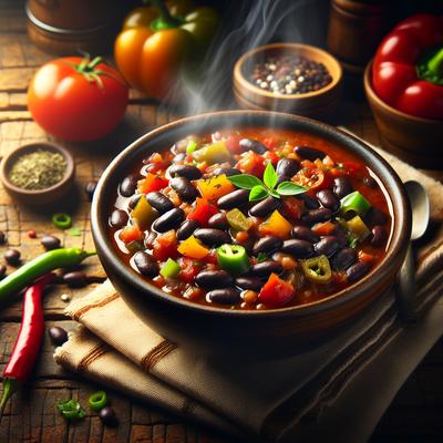 Image of Spicy Vegan Texas Black Bean Chili