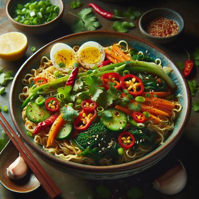 Image of Spicy Vegetable Egg Noodles
