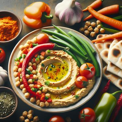 Image of Spicy Vegetable Hummus